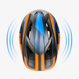 Rockbros TT-32SOBL-S Children's Bike Helmet with Detachable Chin Size S - Black and Orange