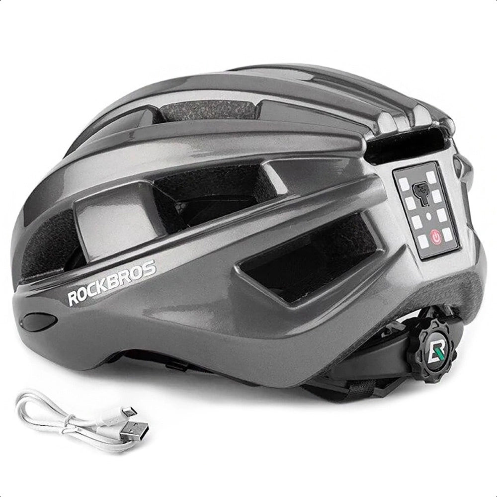 Rockbros ZK-013TI cykelhjelm universel størrelse 55-60 cm - Grå