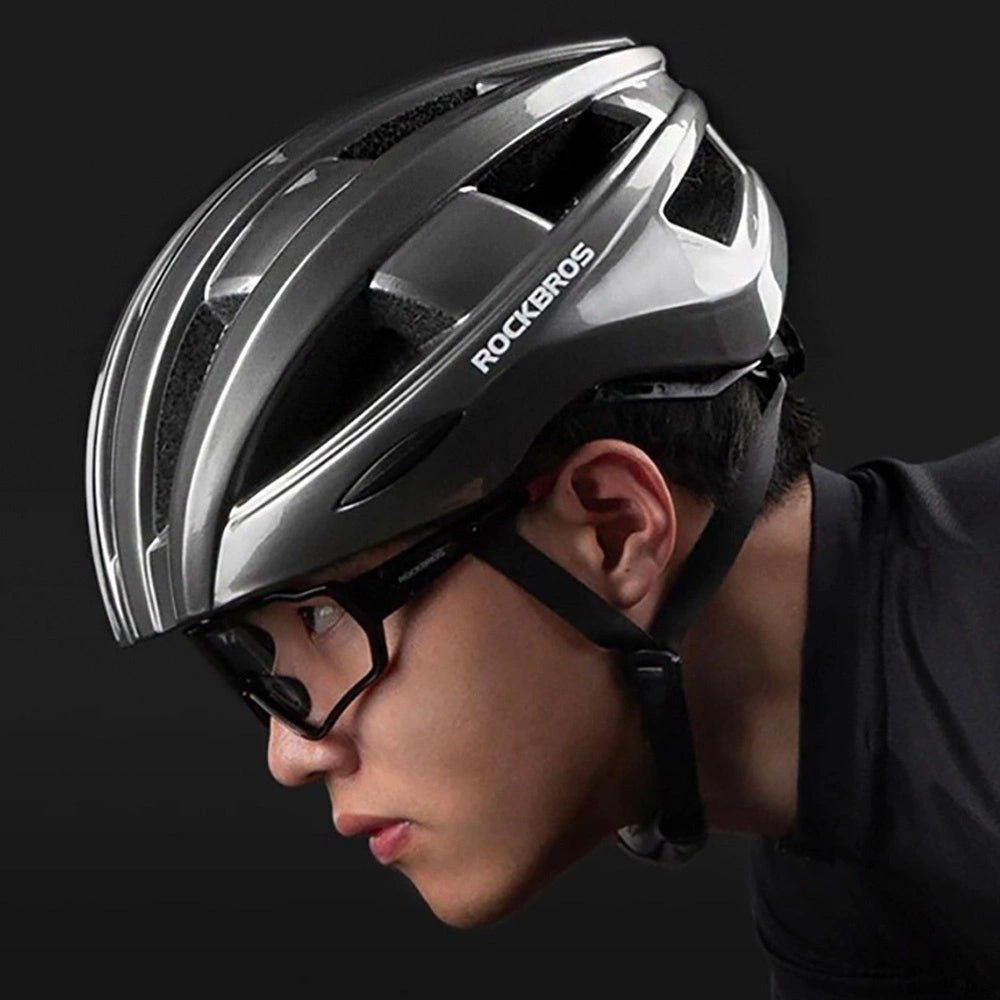 Rockbros ZK-013TI cykelhjelm universel størrelse 55-60 cm - Grå