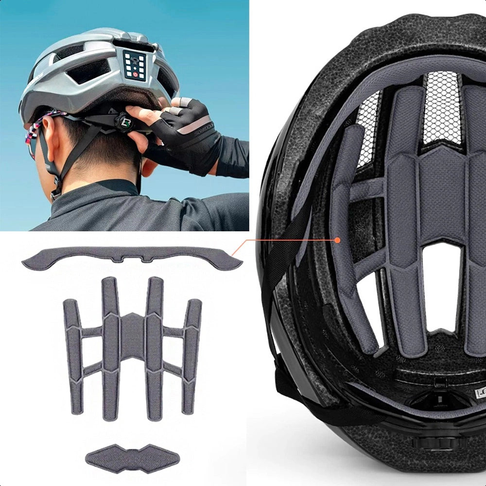 Rockbros ZK-013TI cykelhjelm universel størrelse 55-60 cm - Grå