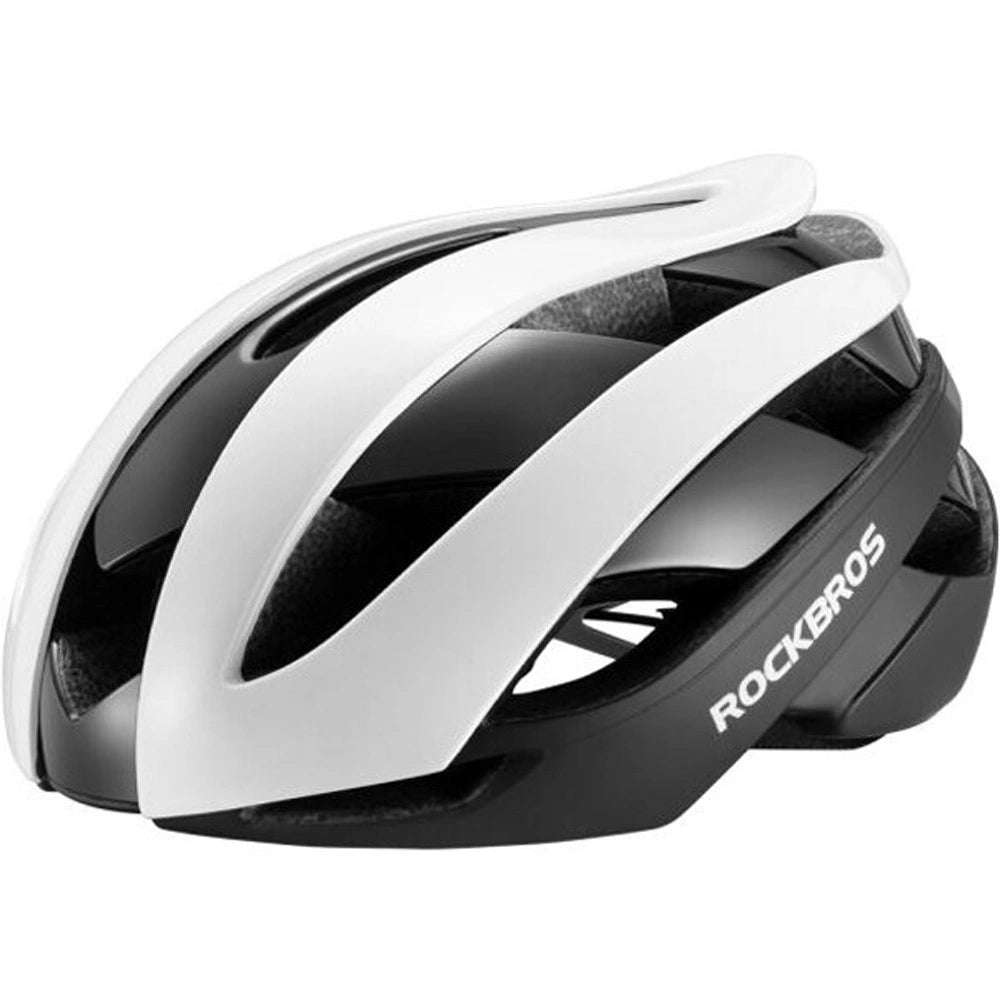 Rockbros 10110004002 cykelhjelm, størrelse M - hvid og sort