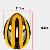 Rockbros 10110004005 cykelhjelm, størrelse L - gul og sort