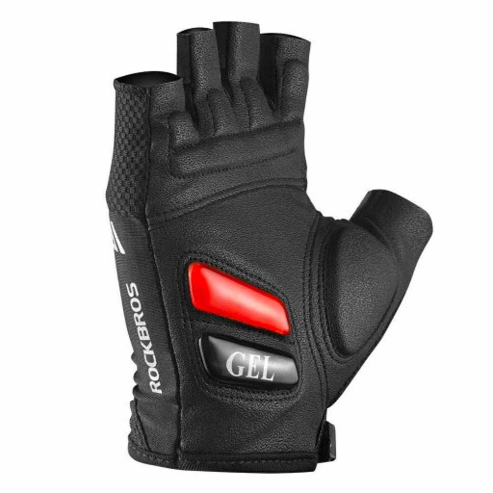 Rockbros S143-BK XL cykelhandsker med gelindlæg - sort