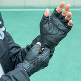 Rockbros 16220006003 L læder motorcykelhandsker - sort