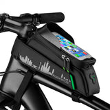 Rockbros 029-1BK cykeltaske til ramme med telefonomslag - sort