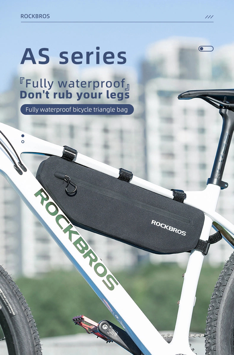 Rockbros AS-043 cykeltaske med velcro 3l - sort