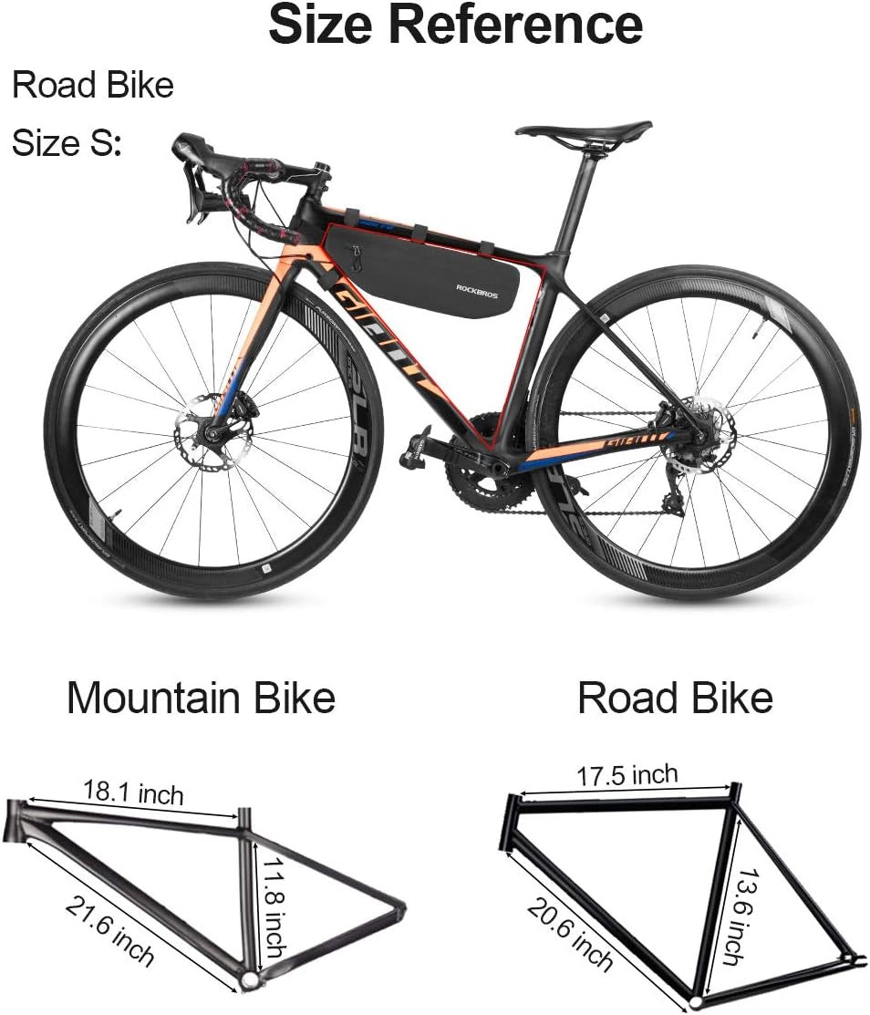 Rockbros AS-043 cykeltaske med velcro 3l - sort