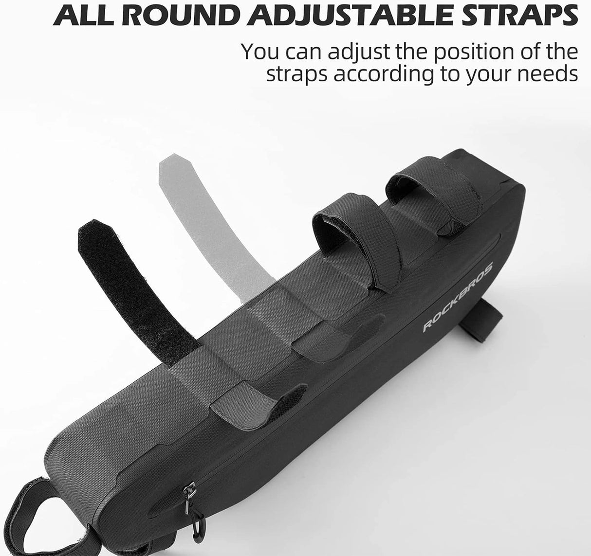 Rockbros AS-043 cykeltaske med velcro 3l - sort