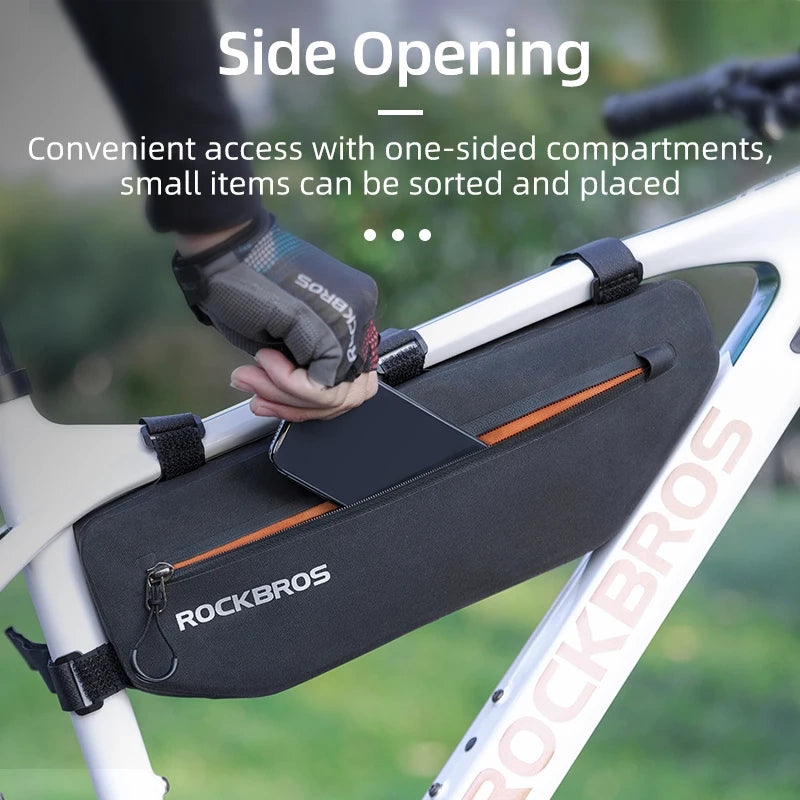 Rockbros AS-043 cykeltaske med velcro 3l - sort