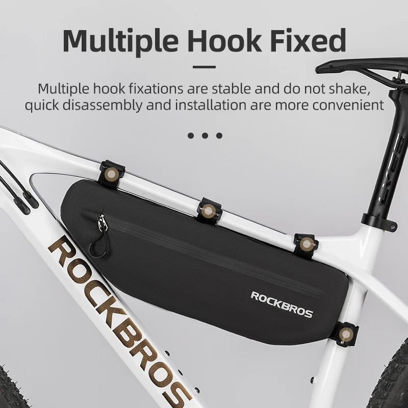 Rockbros AS-043 cykeltaske med velcro 3l - sort