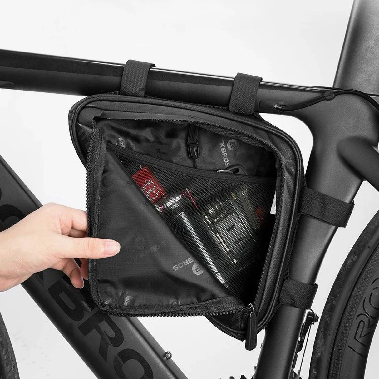 Rockbros B39-2 vandtæt cykeltaske til ramme - sort