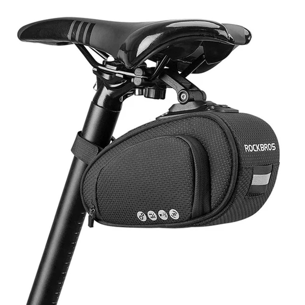 Rockbros C40 cykeltaske under sadlen - sort