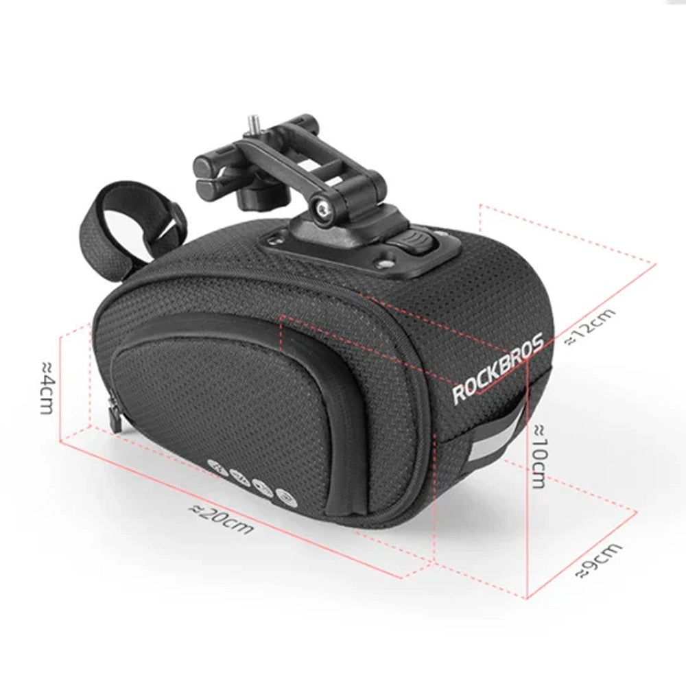 Rockbros C40 cykeltaske under sadlen - sort