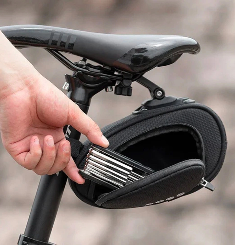Rockbros C40 cykeltaske under sadlen - sort