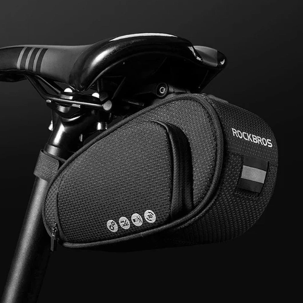 Rockbros C40 cykeltaske under sadlen - sort