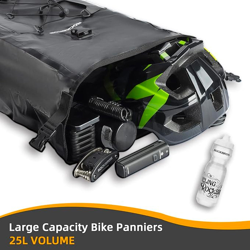 Rockbros 30140022001 waterproof bicycle bag for trunk - black