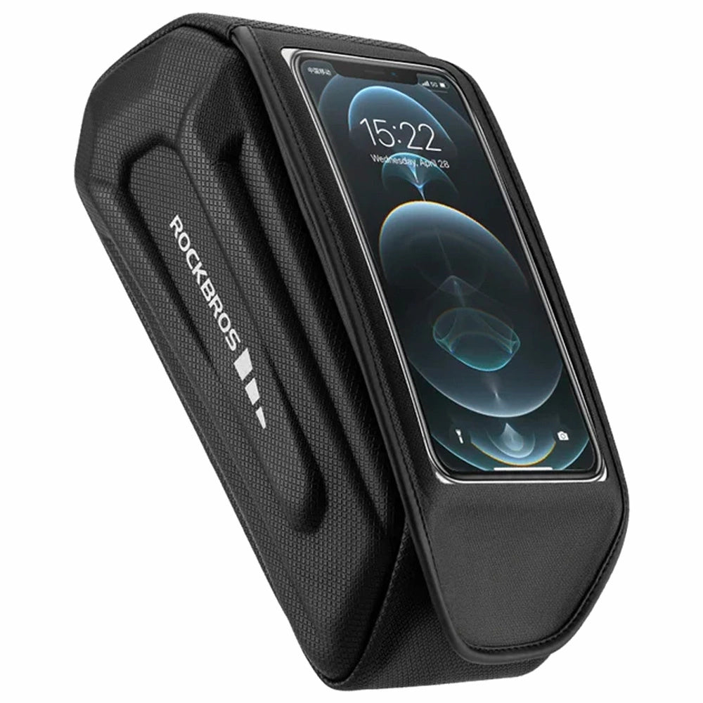 Rockbros 30120064001 vandtæt cykeltaske med telefonomslag - sort