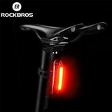 Rockbros A54BK baglys + Micro USB - USB-A-kabel - sort