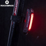 Rockbros A54BK baglys + Micro USB - USB-A-kabel - sort