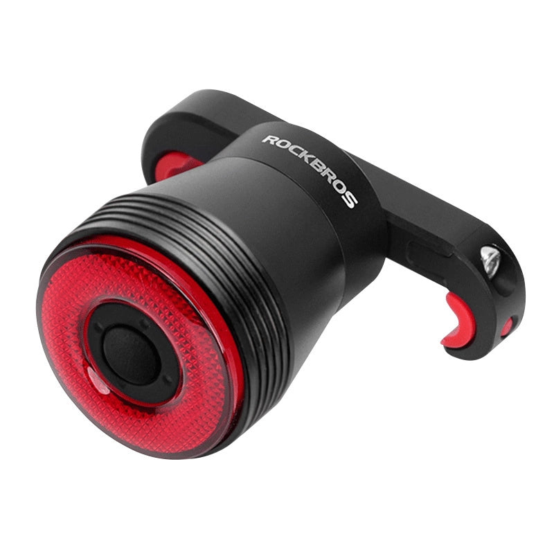 Rockbros Q5 baglys med intelligent stopsystem - sort