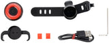 Rockbros Q5 baglys med intelligent stopsystem - sort