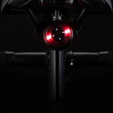 Rockbros Q1 baghjulslys 7 Farve LED + USB-C - USB-A-kabel - sort