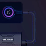 Rockbros 24310002001 cykel lys 850 lm med powerbank funktion + USB-C - USB-A kabel - sort