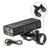 Rockbros 24310002001 cykel lys 850 lm med powerbank funktion + USB-C - USB-A kabel - sort