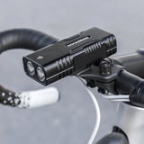 Rockbros 24310002001 cykel lys 850 lm med powerbank funktion + USB-C - USB-A kabel - sort