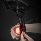 Rockbros Q2S LED-baglys med smart stop-system + USB-C - USB-A-kabel - sort