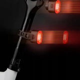 Rockbros Q2S LED-baglys med smart stop-system + USB-C - USB-A-kabel - sort