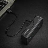 Rockbros 24510003001 forhjulslys 260 lm + USB-C - USB-A kabel - sort