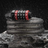 Rockbros RKS507-1BK cykellås med kombination 1,8 m - sort