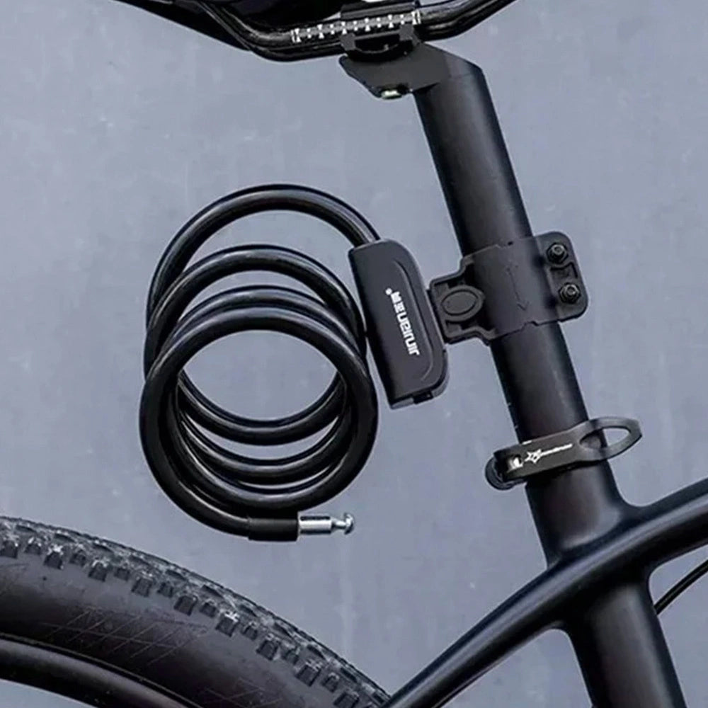 Rockbros RKS515-BK cykellås med 1,1 m nøgle - sort