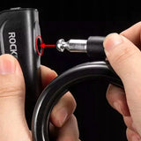 Rockbros RKS515-BK cykellås med 1,1 m nøgle - sort
