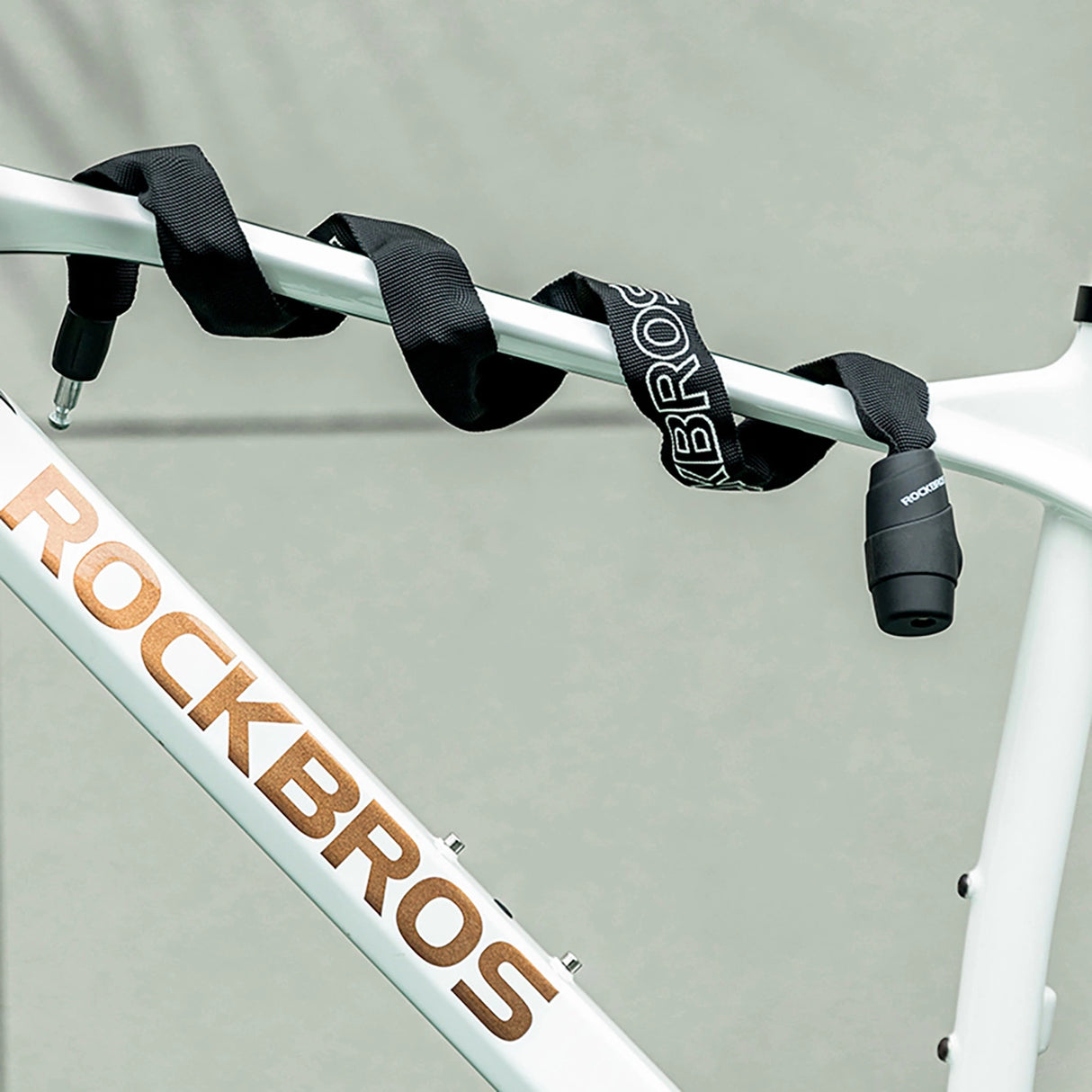 Rockbros 3230002001 cykellås med kombination og nøgle - sort