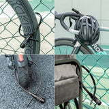Rockbros 3240001001 bicycle lock for 0.5 m combination - black