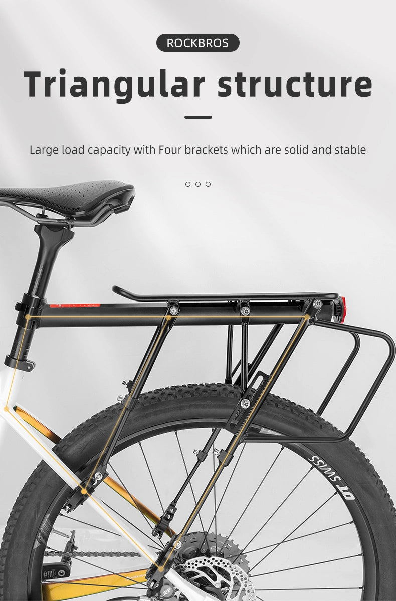 Rockbros 33210004001 cykelstativ med hylde - sort