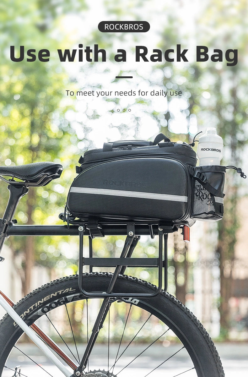 Rockbros 33210004001 cykelstativ med hylde - sort