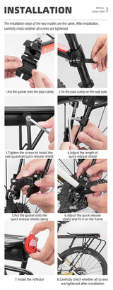 Rockbros 33210004001 cykelstativ med hylde - sort