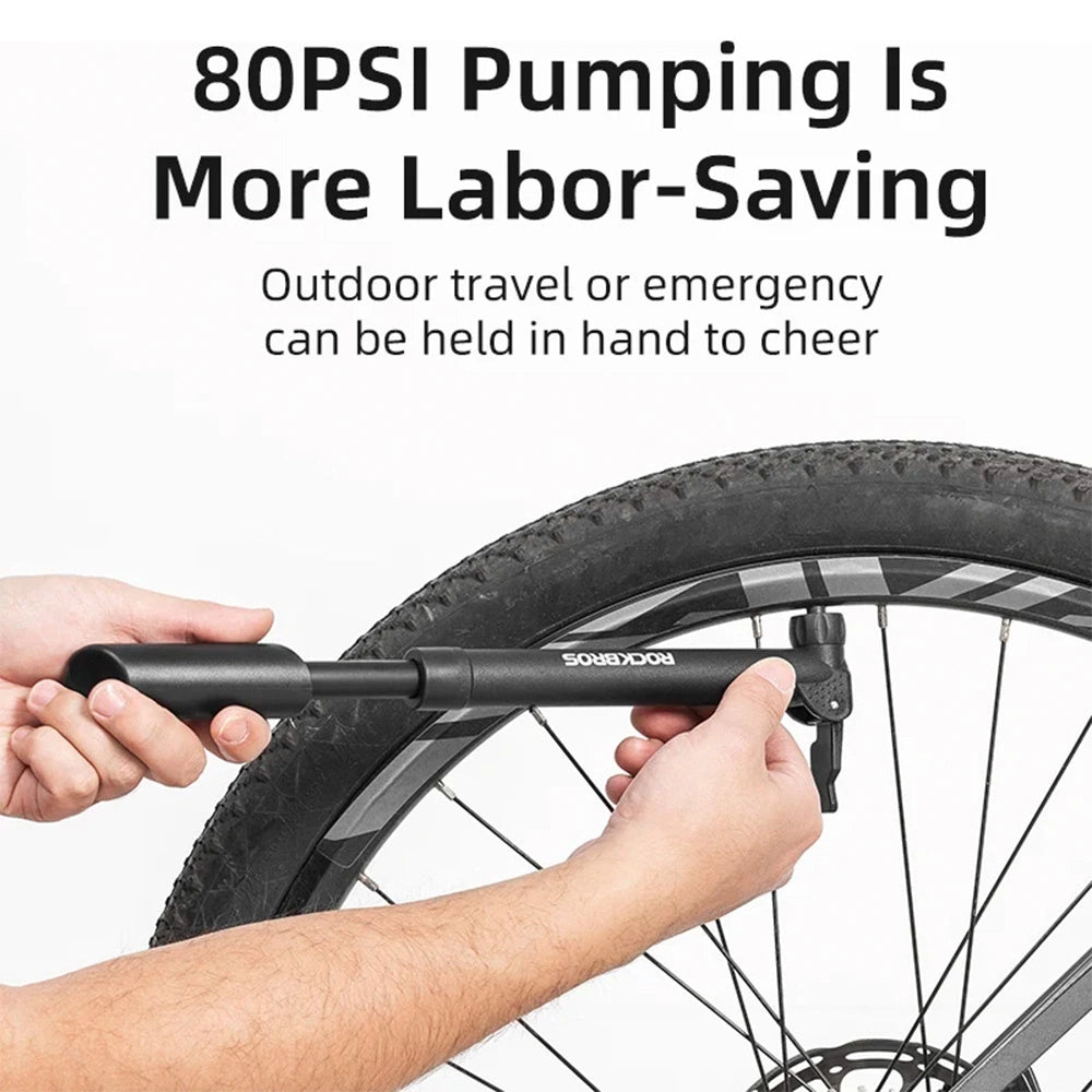 Rockbros 42520001001 cykelpumpe - sort