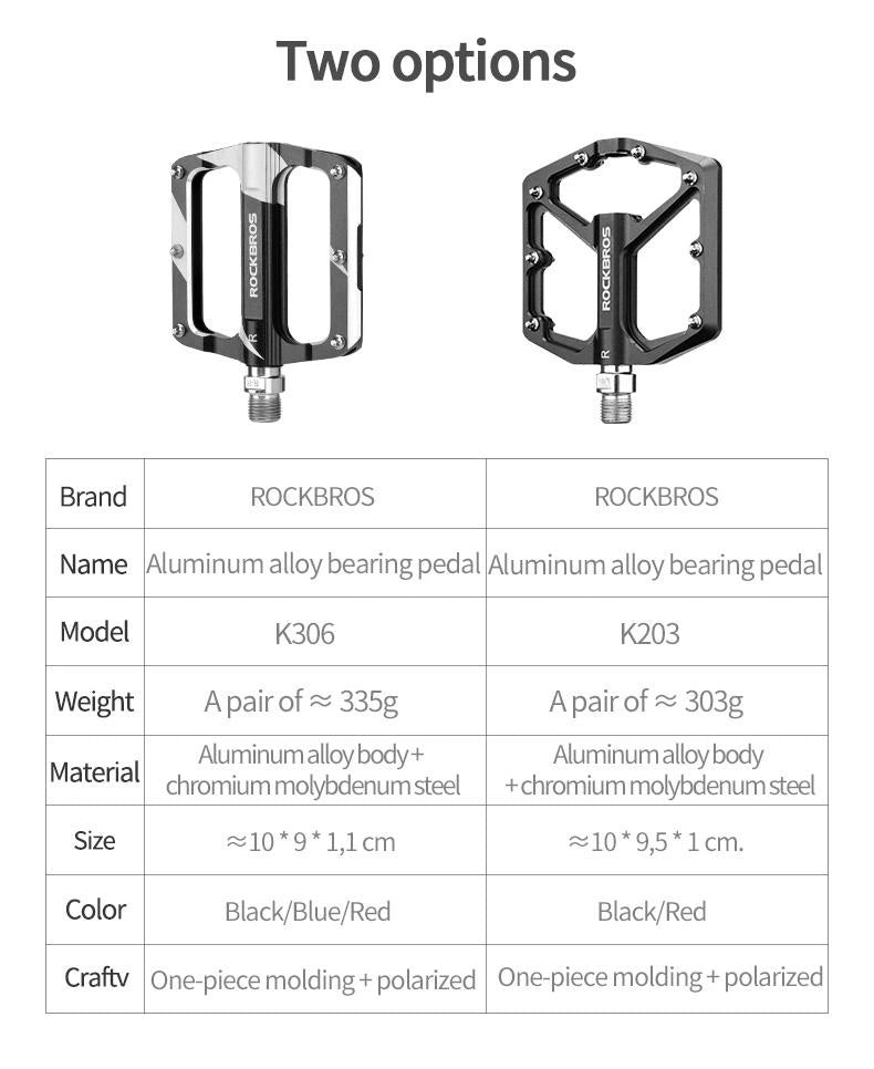 Rockbros K203-BK cykelpedalsæt - sort