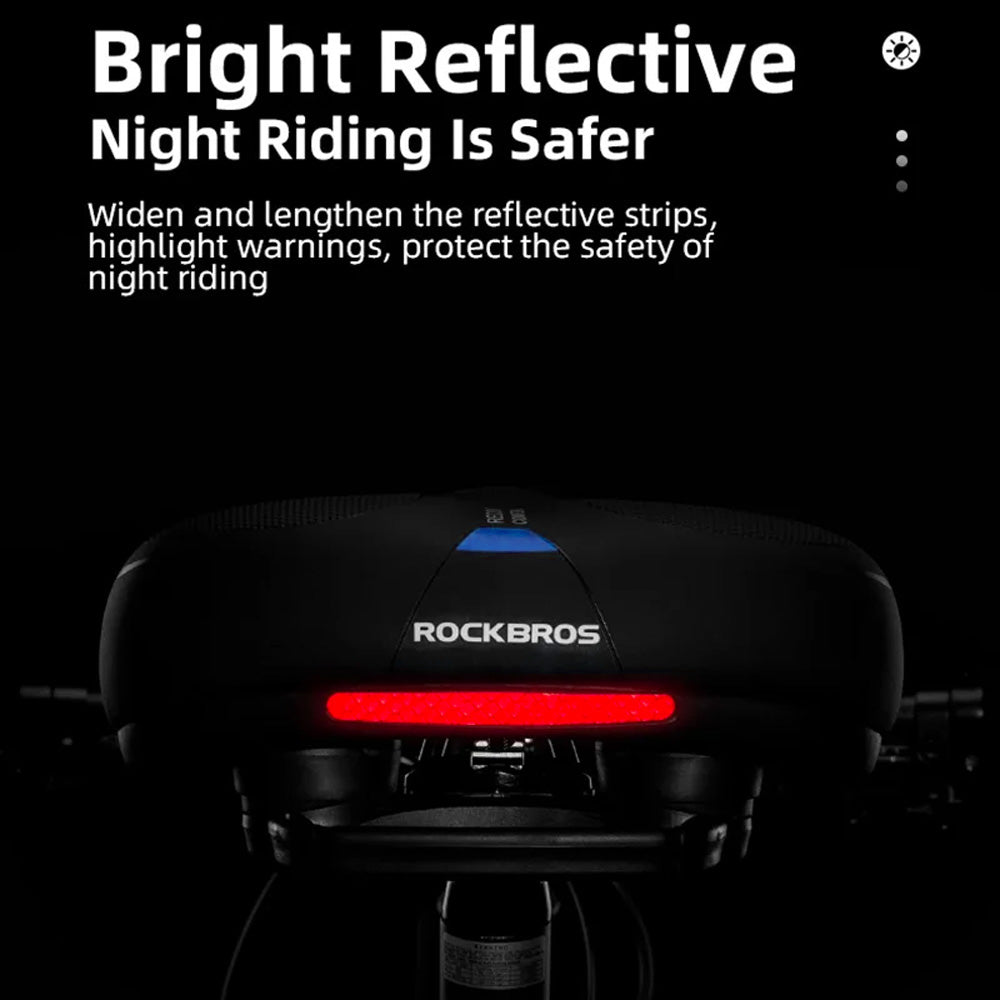 Rockbros AQ-6090B bicycle saddle - black and blue
