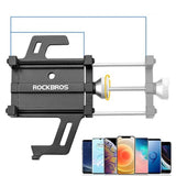 Rockbros 699-BK Aluminium Alloy Bike Phone Holder - sort