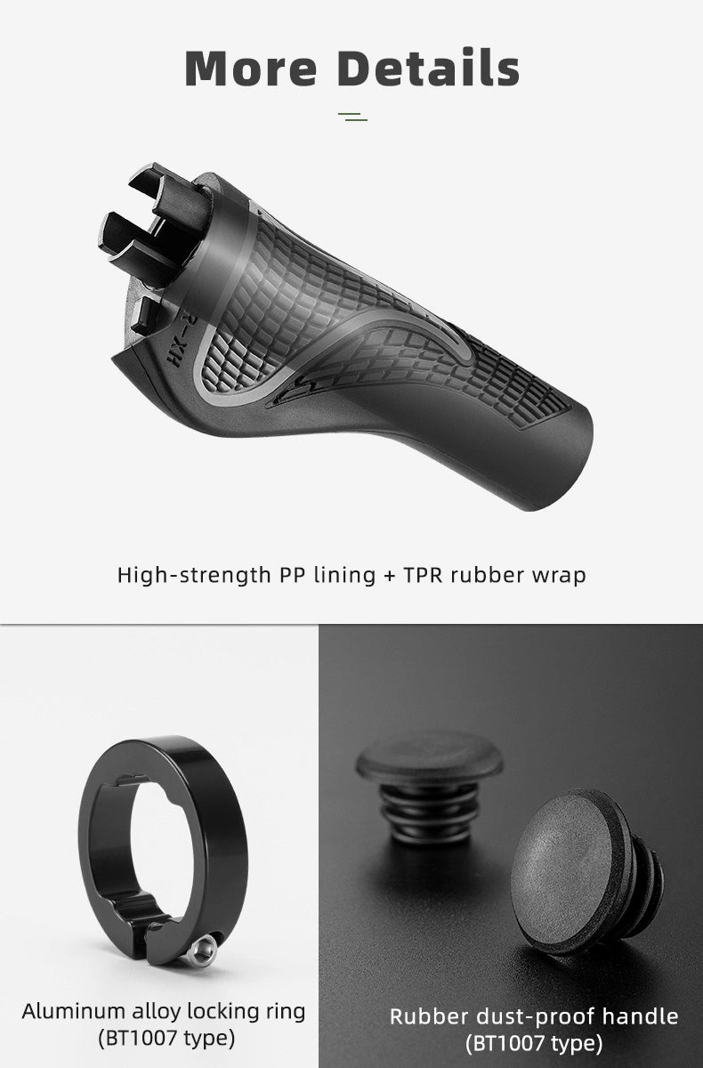 Rockbros BT1007B Cykelholder med horn - sort