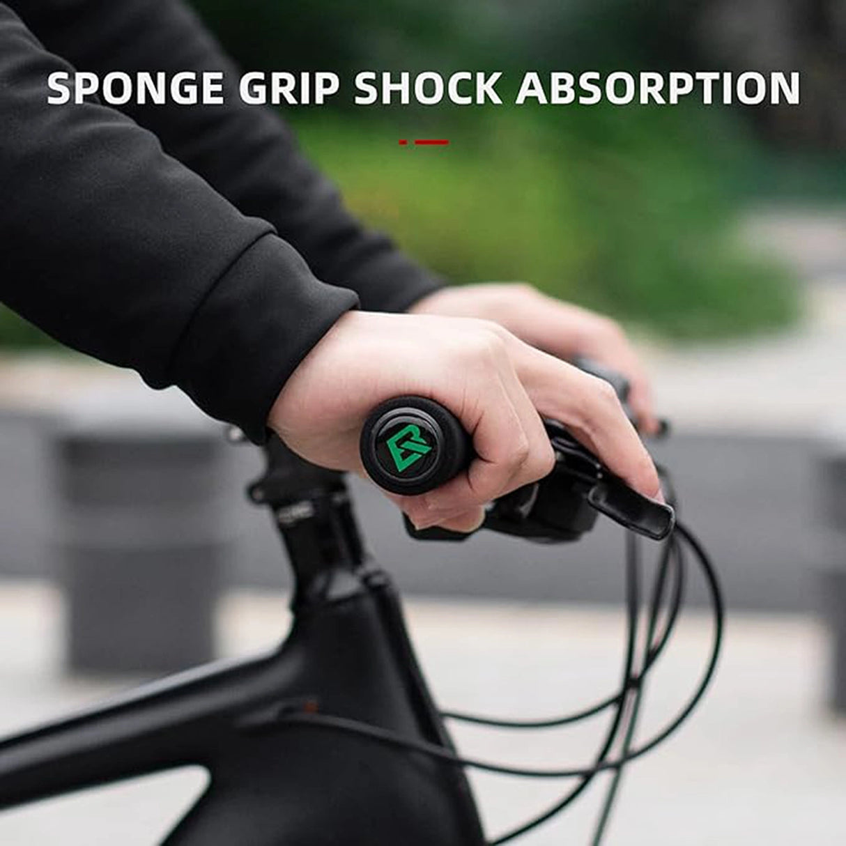 Rockbros BT1001BKBK svamphjul for cykelstang - sort
