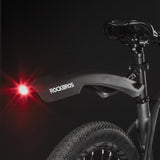 Rockbros DNB8001 mudderskærm med rød LED-lys - sort