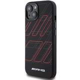 AMG Silicone Large Rhombuses Pattern MagSafe Case til iPhone 15 Plus / 14 Plus - sort