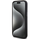 AMG Silicone Large Rhombuses Pattern MagSafe Case til iPhone 15/14/13 - sort