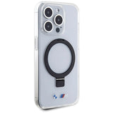 BMW Ring Stand M Collection MagSafe-hylster til iPhone 15 Pro Max - gennemsigtigt